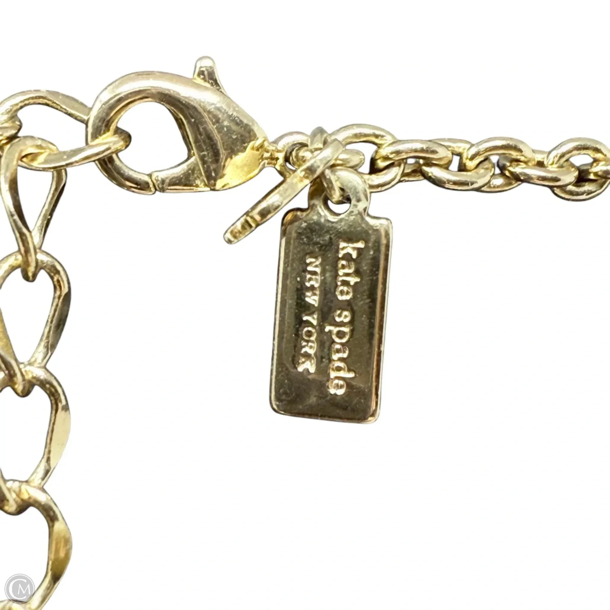 12k Gold-Plated Faceted Stone Frontal Necklace Designer By Kate Spade Kate Spade Bags
