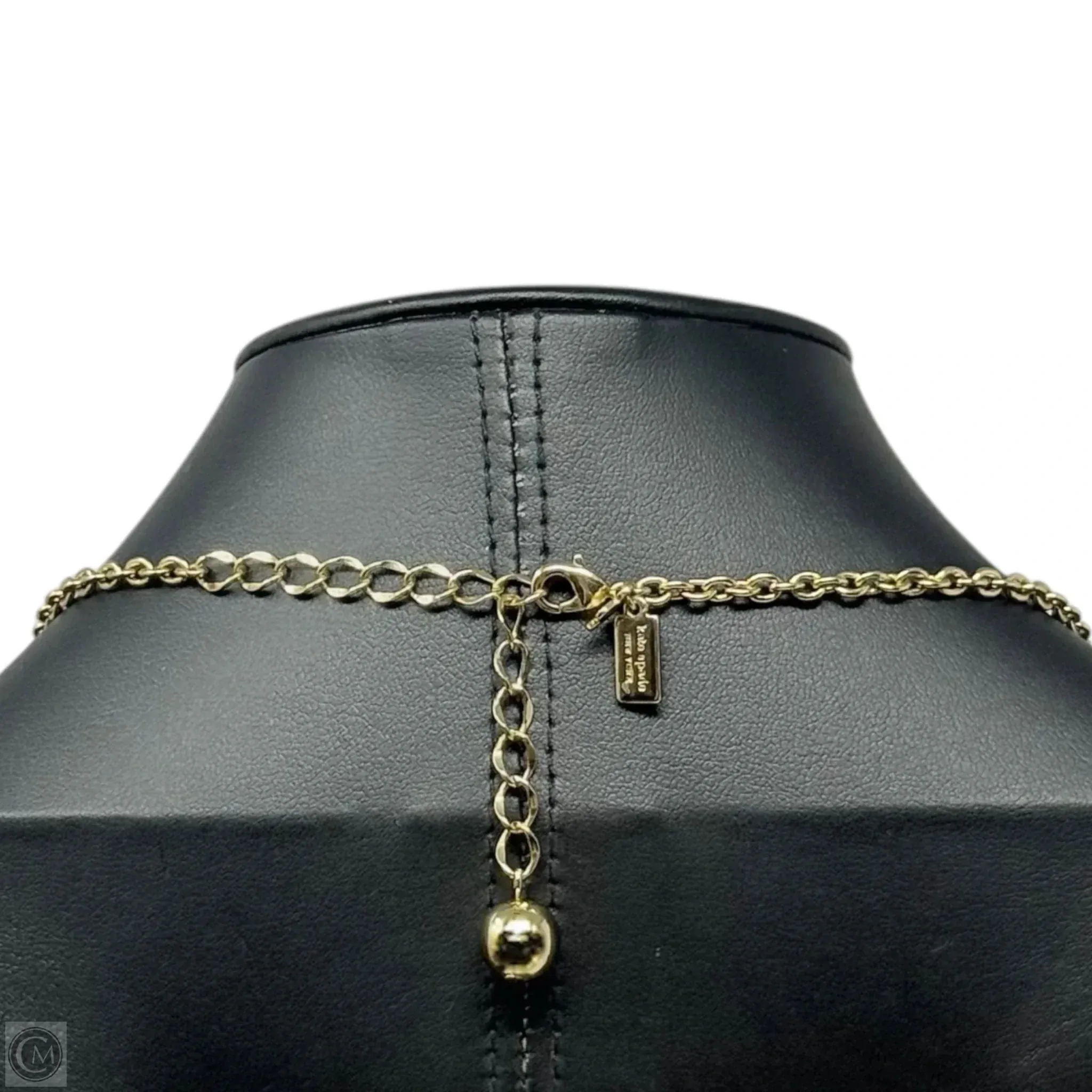 12k Gold-Plated Faceted Stone Frontal Necklace Designer By Kate Spade Kate Spade Bags