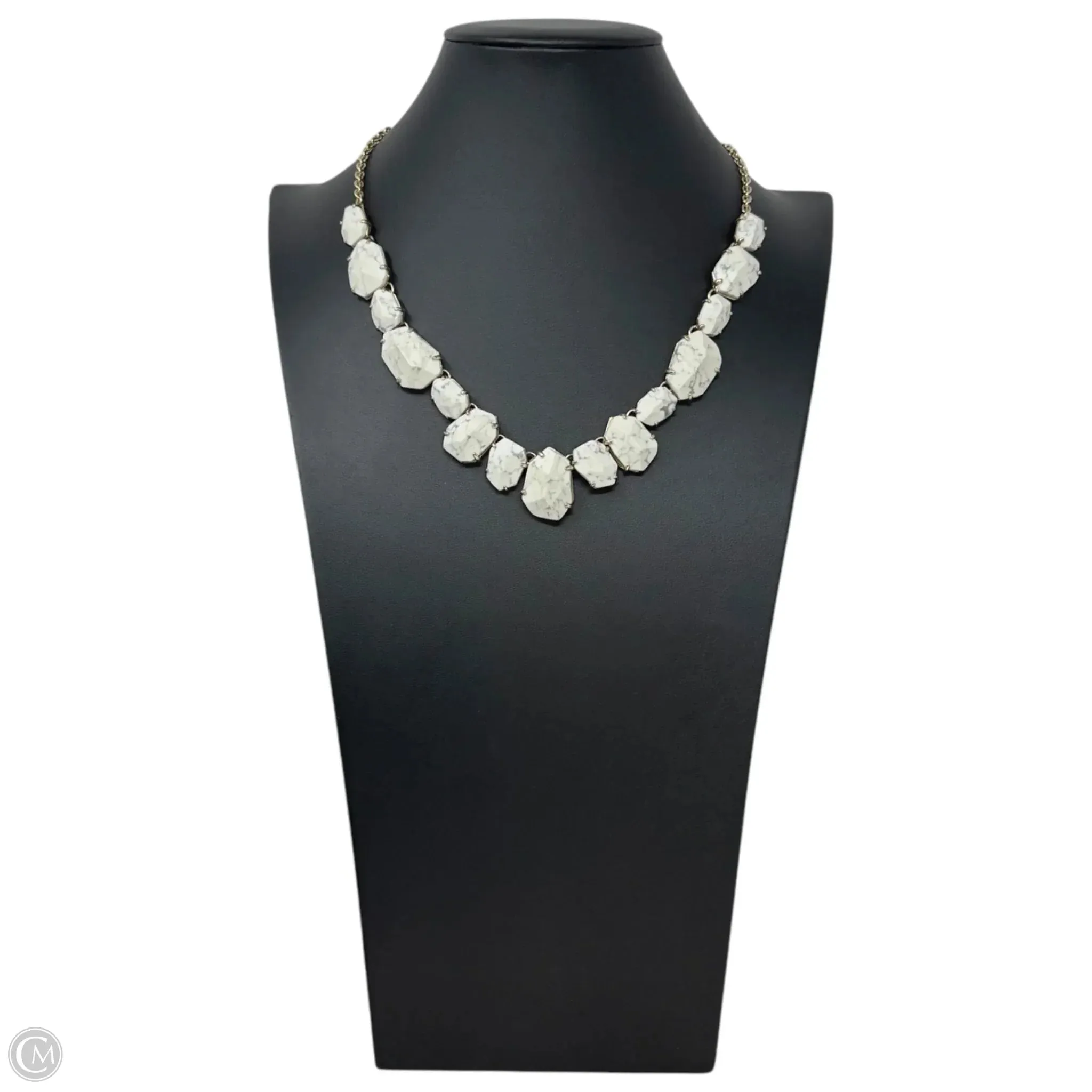 12k Gold-Plated Faceted Stone Frontal Necklace Designer By Kate Spade Kate Spade Bags
