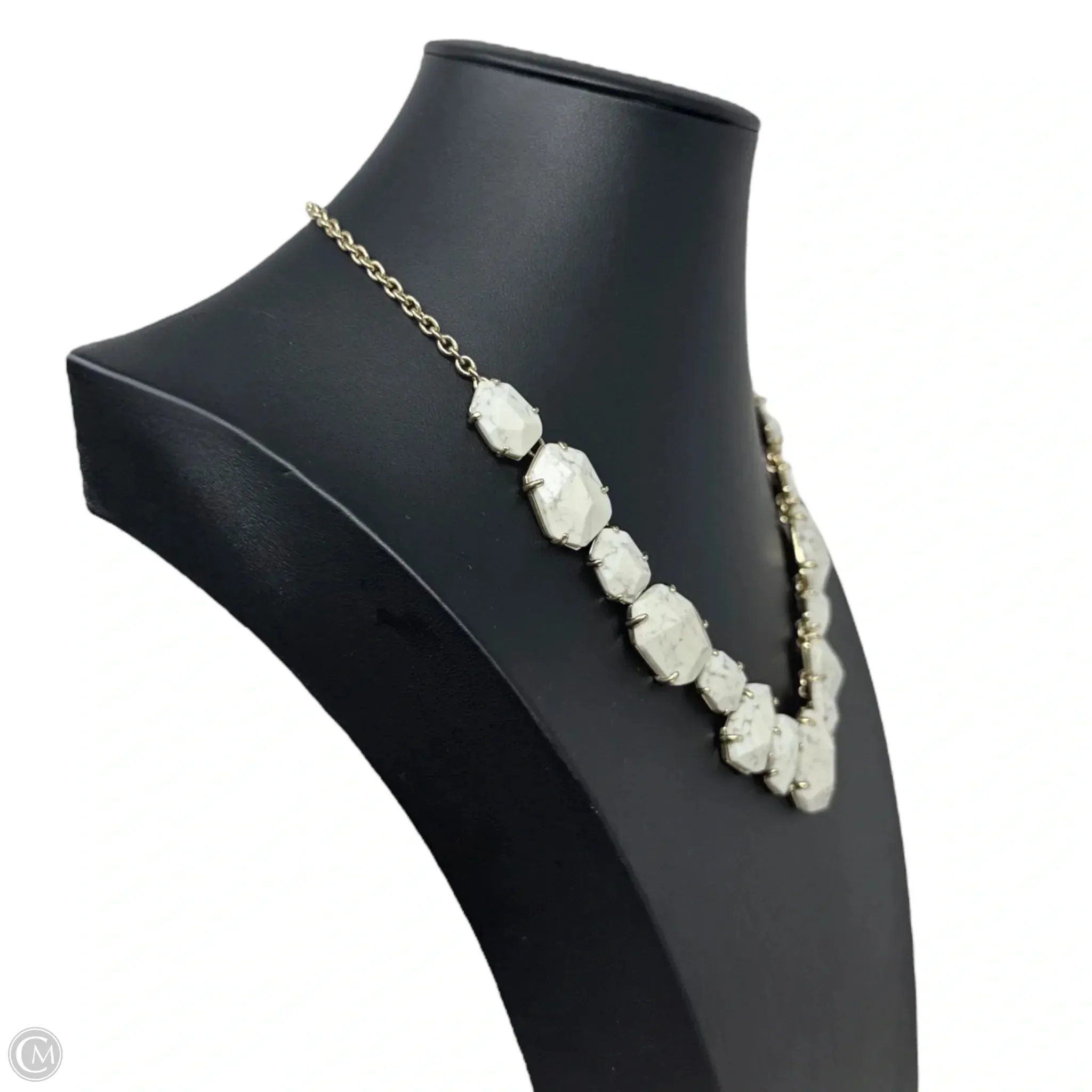 12k Gold-Plated Faceted Stone Frontal Necklace Designer By Kate Spade Kate Spade Bags