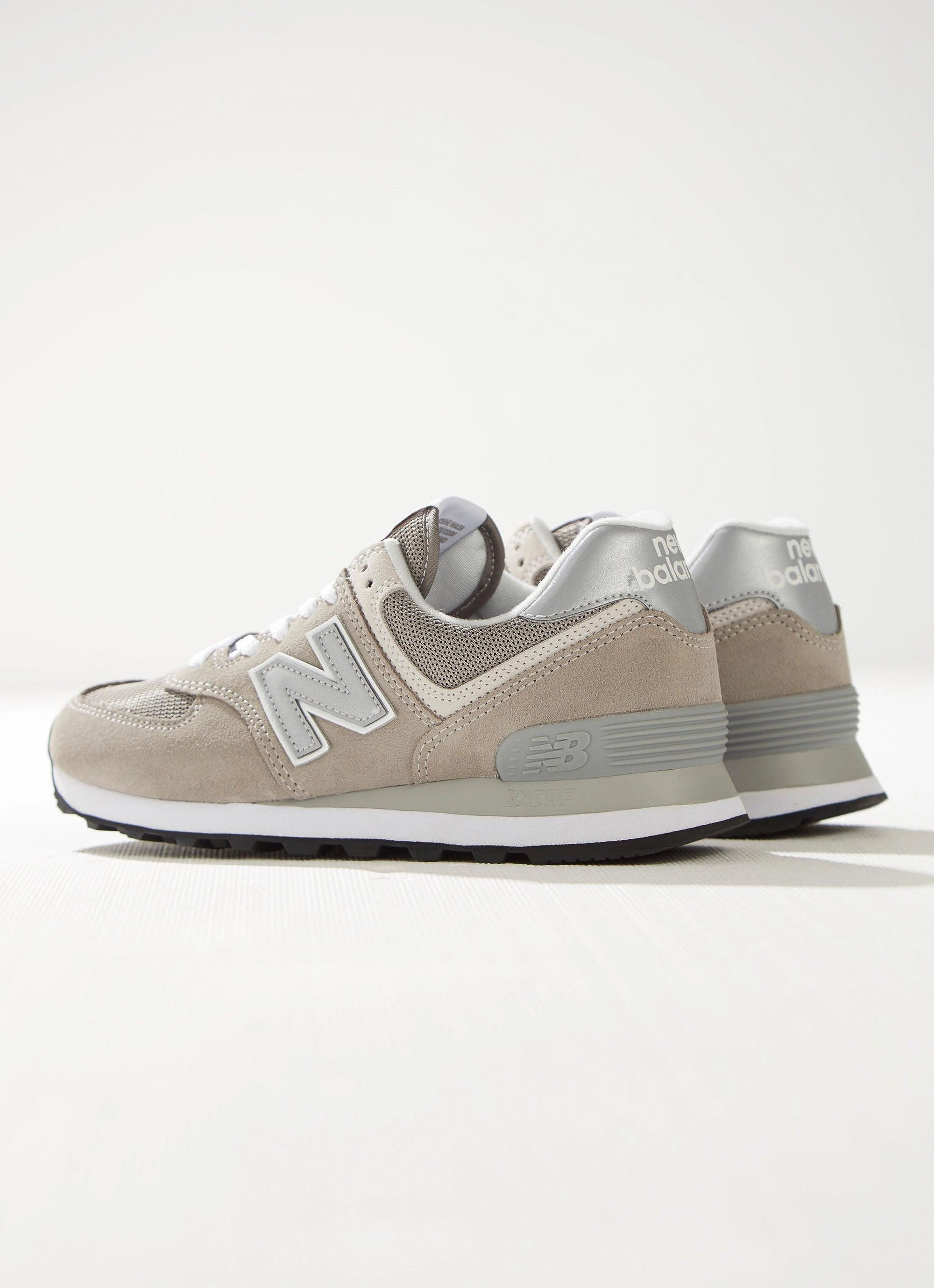 574 Sneaker - Grey with White