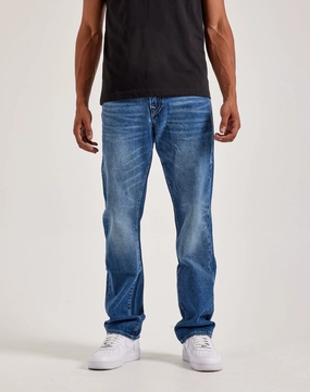 Activewear gear True Religion Ricky Ladder Stitch Logo Jeans Fashion essentials