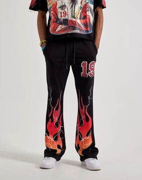 Affordable fashion BKYS  Waves Flame Pants Fashion exhibitions