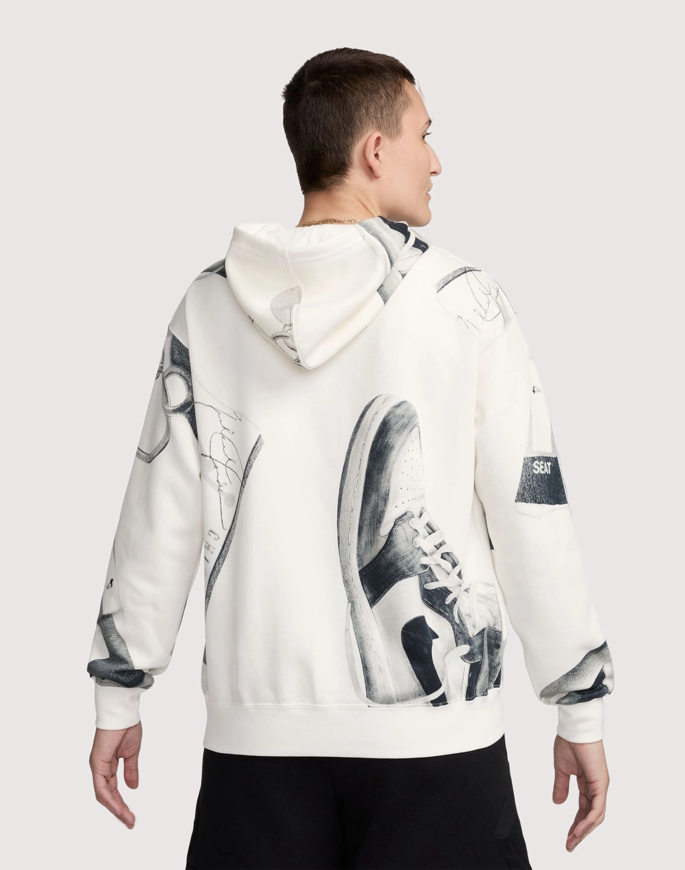 Affordable fashion Jordan Brooklyn Fleece Printed Pullover Hoodie