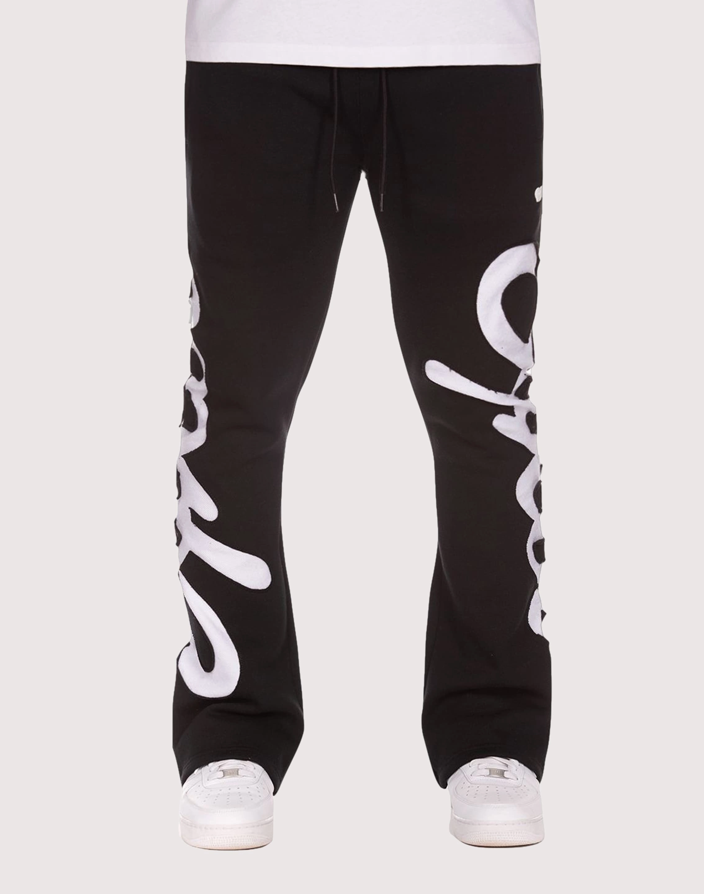 Akoo Rec Straight Fleece Pants Embroidered fashion Suede - finished fashion