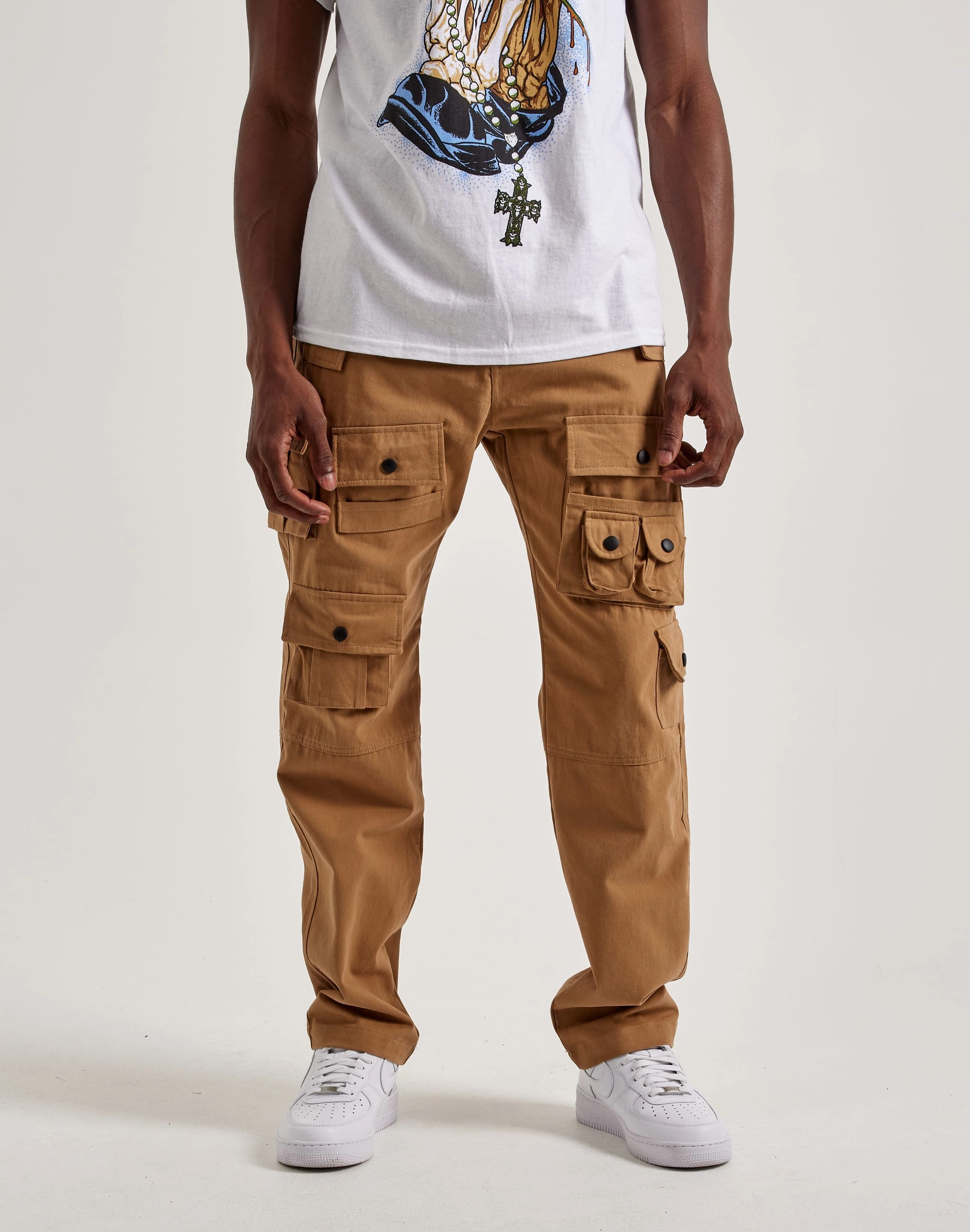 Recycled fashion materials American Stitch Multi-Pocket Cargo Pants Fashion labels
