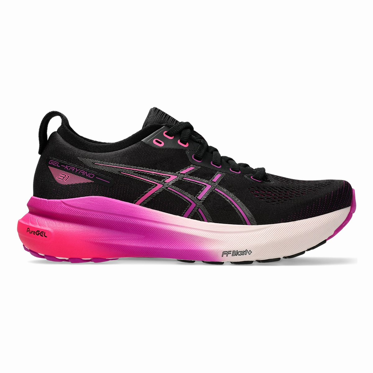 Asics Gel Kayano 31 - Black - Bold Magenta Lively Clean