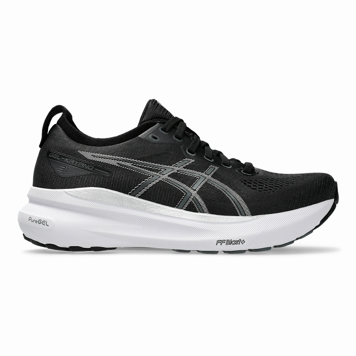 Asics Gel Kayano 31 - Black - Pure Silver Cultured Firm