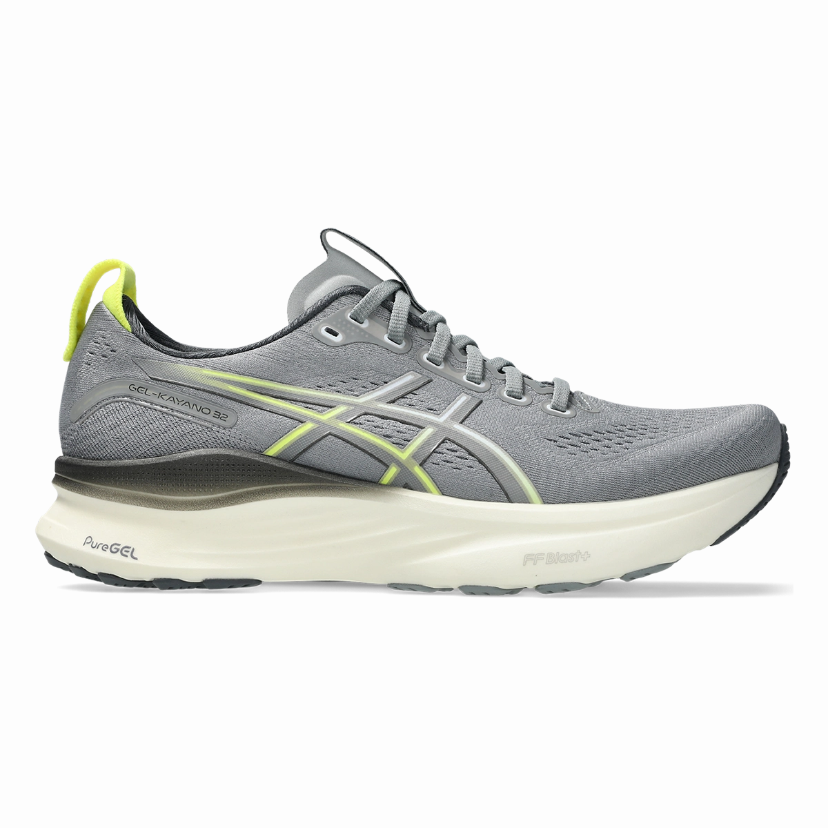 Asics Gel Kayano 32 - Gravel - Citron Dependable Lively
