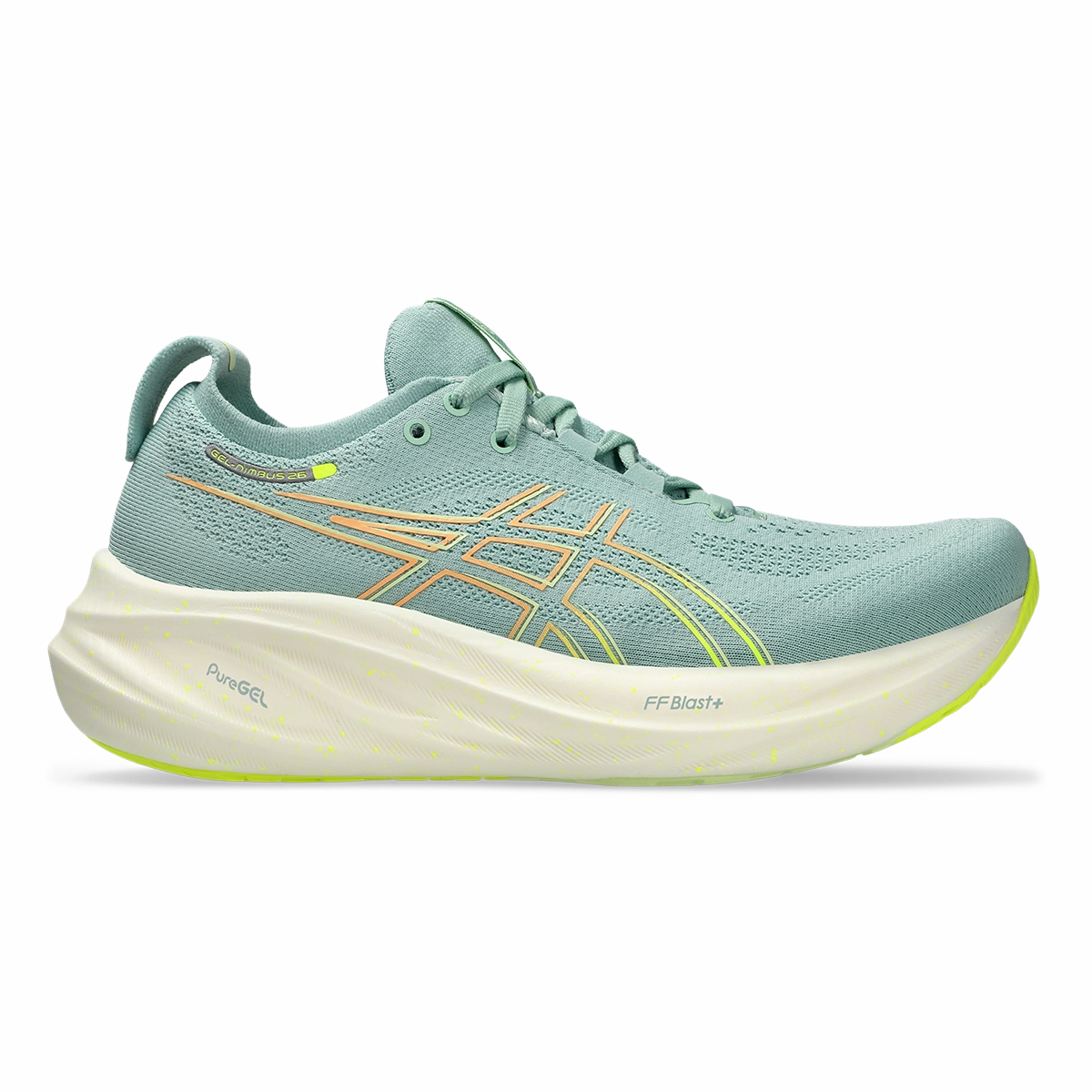 Meticulously crafted Asics Gel Nimbus 26 - Light Celadon - Safety Yellow Indispensable