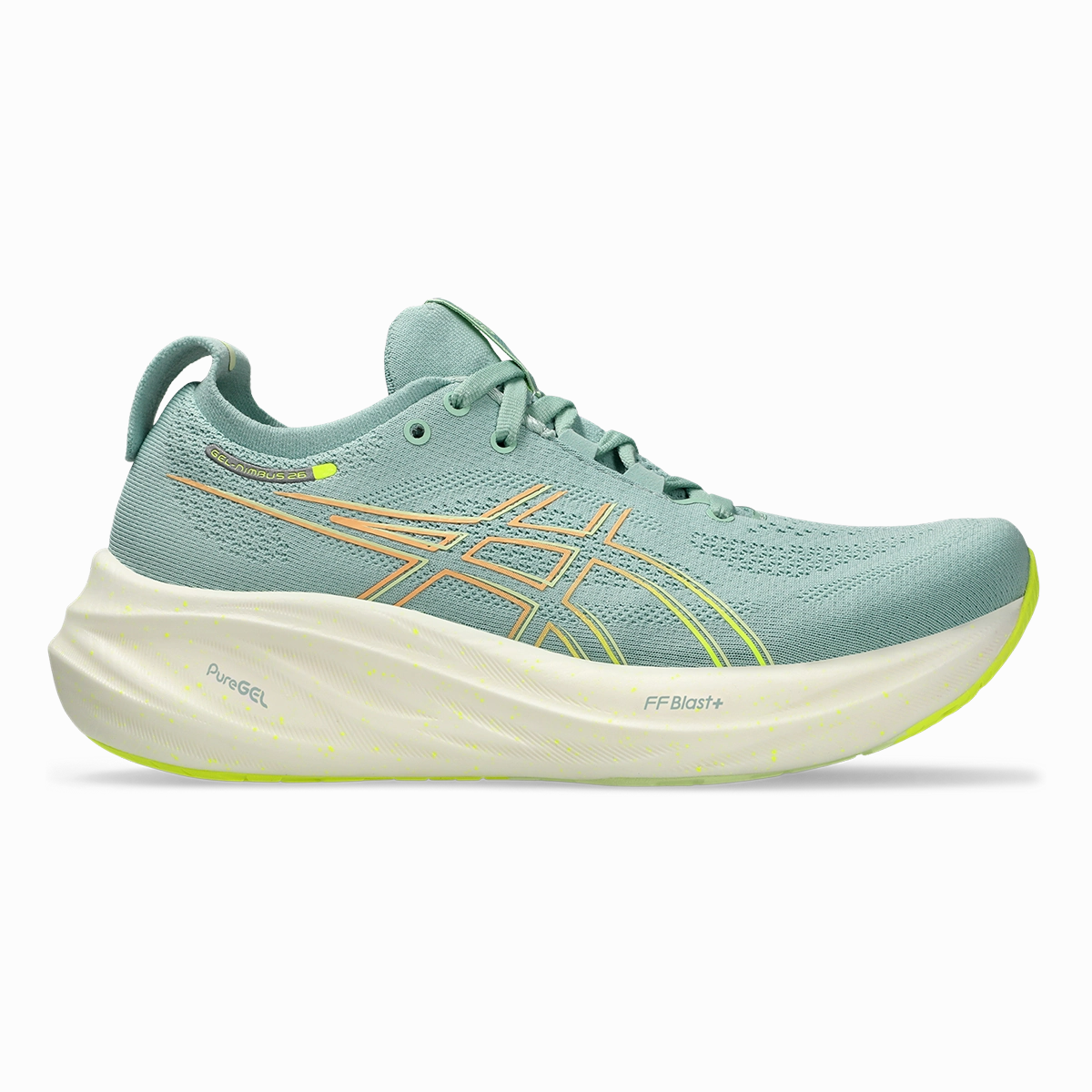 Valuable Asics Gel Nimbus 26 - Light Celadon - Safety Yellow Treasured