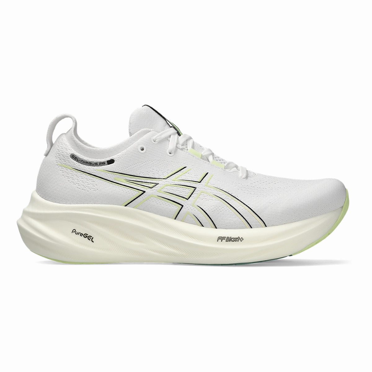 Asics Gel Nimbus 26 - White - Birch Loved Cleverly designed