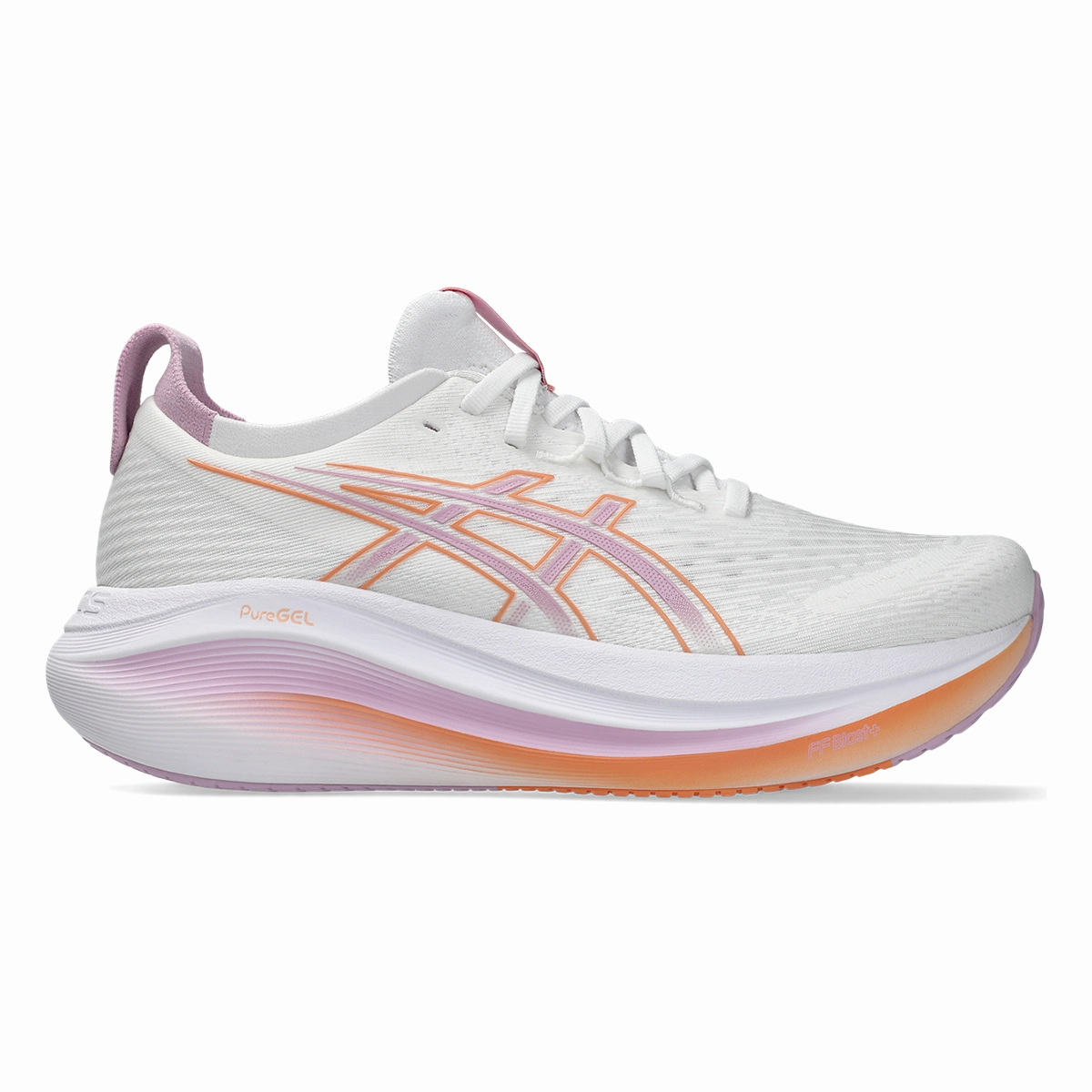 Asics Gel Nimbus 27 White - Light Ube Determined Meticulously crafted