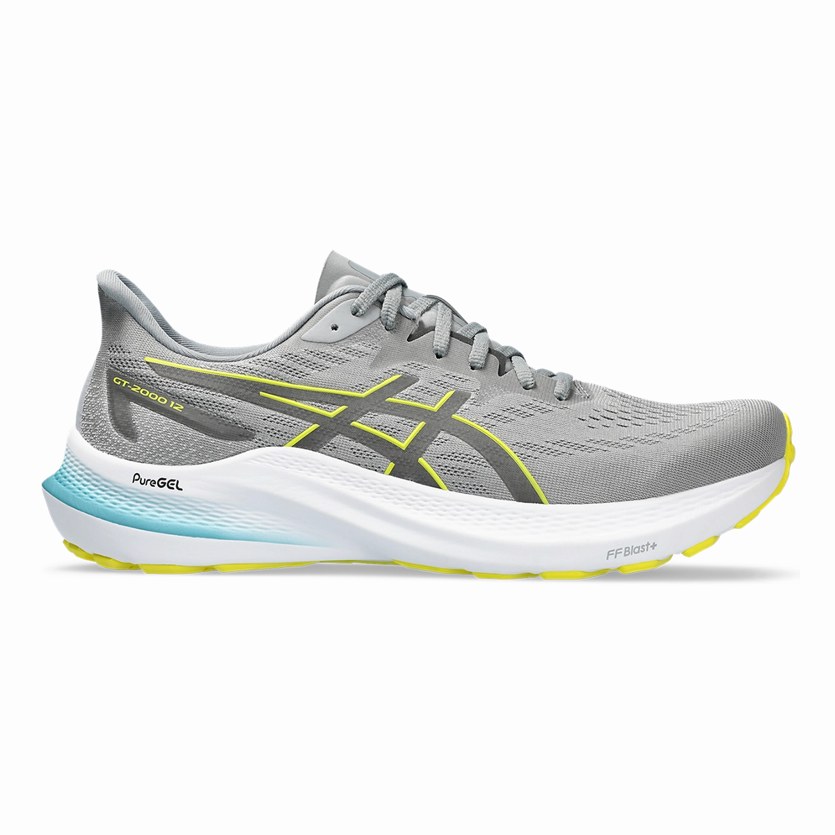 Asics GT 2000 12 - Sheet Rock - Bright Yellow