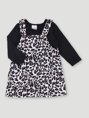 Baby Girls Animal Print Pinnie Corduroy Dress Fashion bloggers' picks Fashion brands