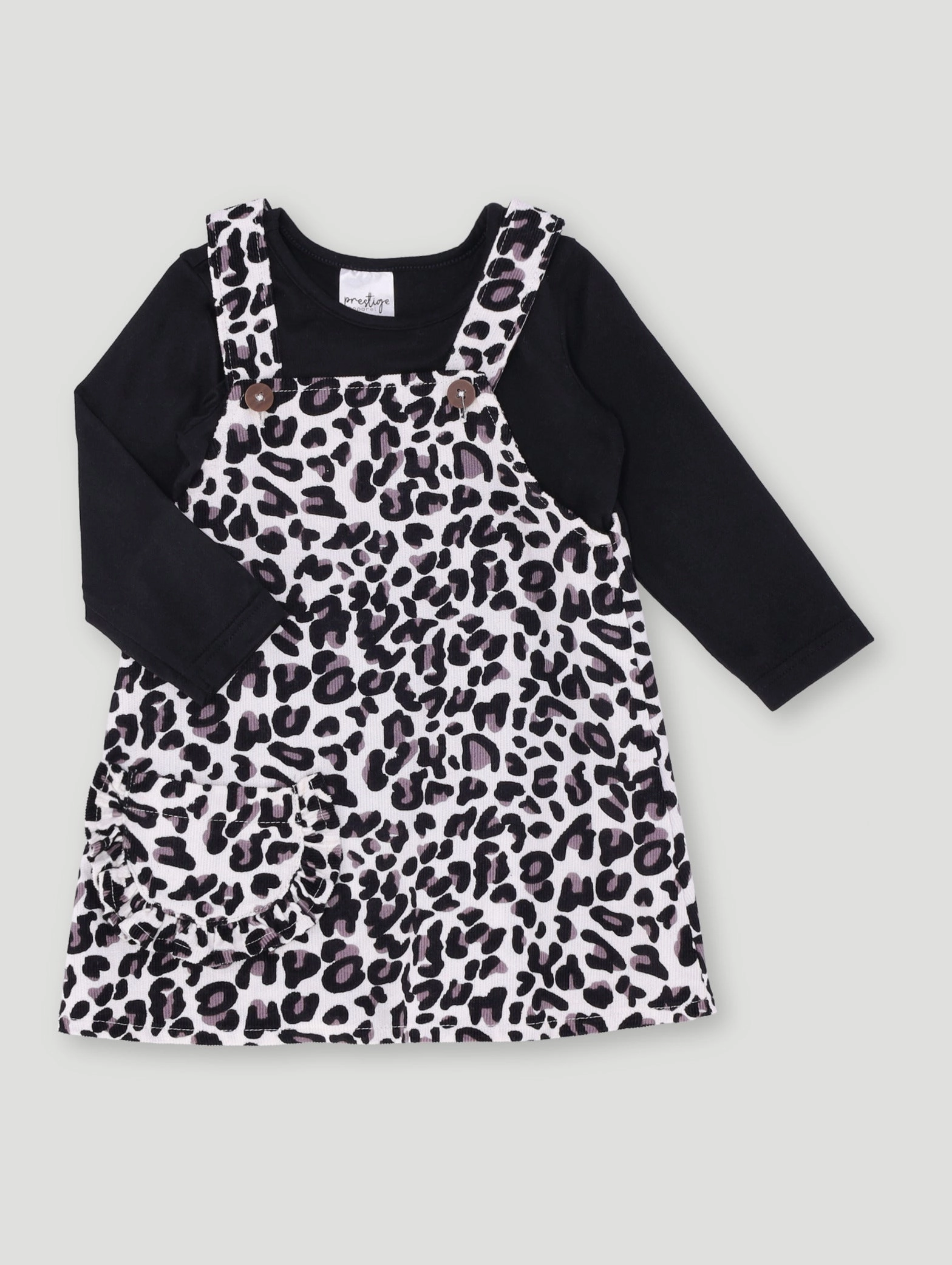 Fashion events Baby Girls Animal Print Pinnie Corduroy Dress Best - selling fashion