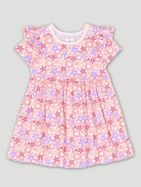 Baby Girls Printed Knit Dress Clothing and accessories Nylon - included fashion