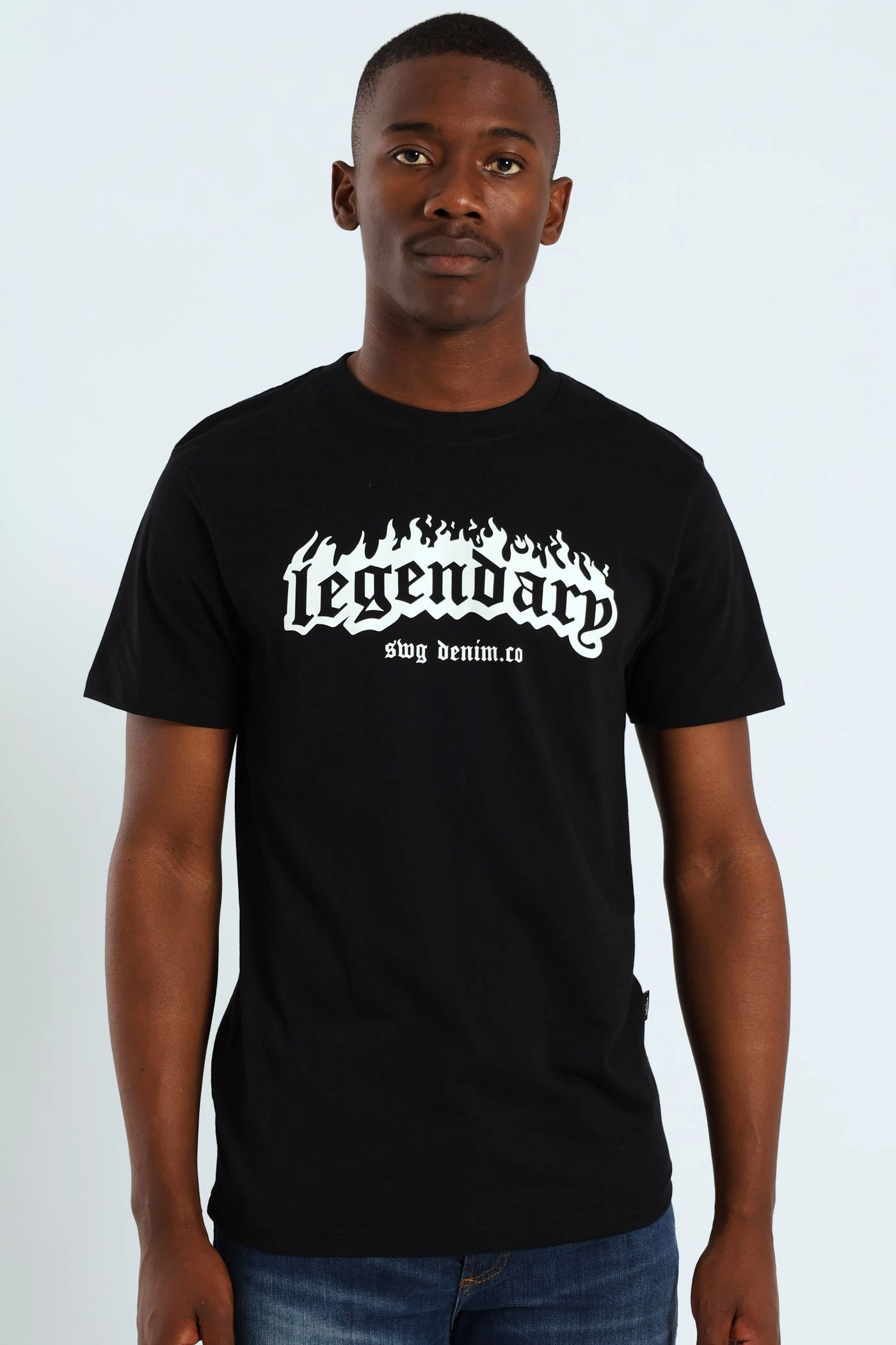 Basic Print Tee - Black