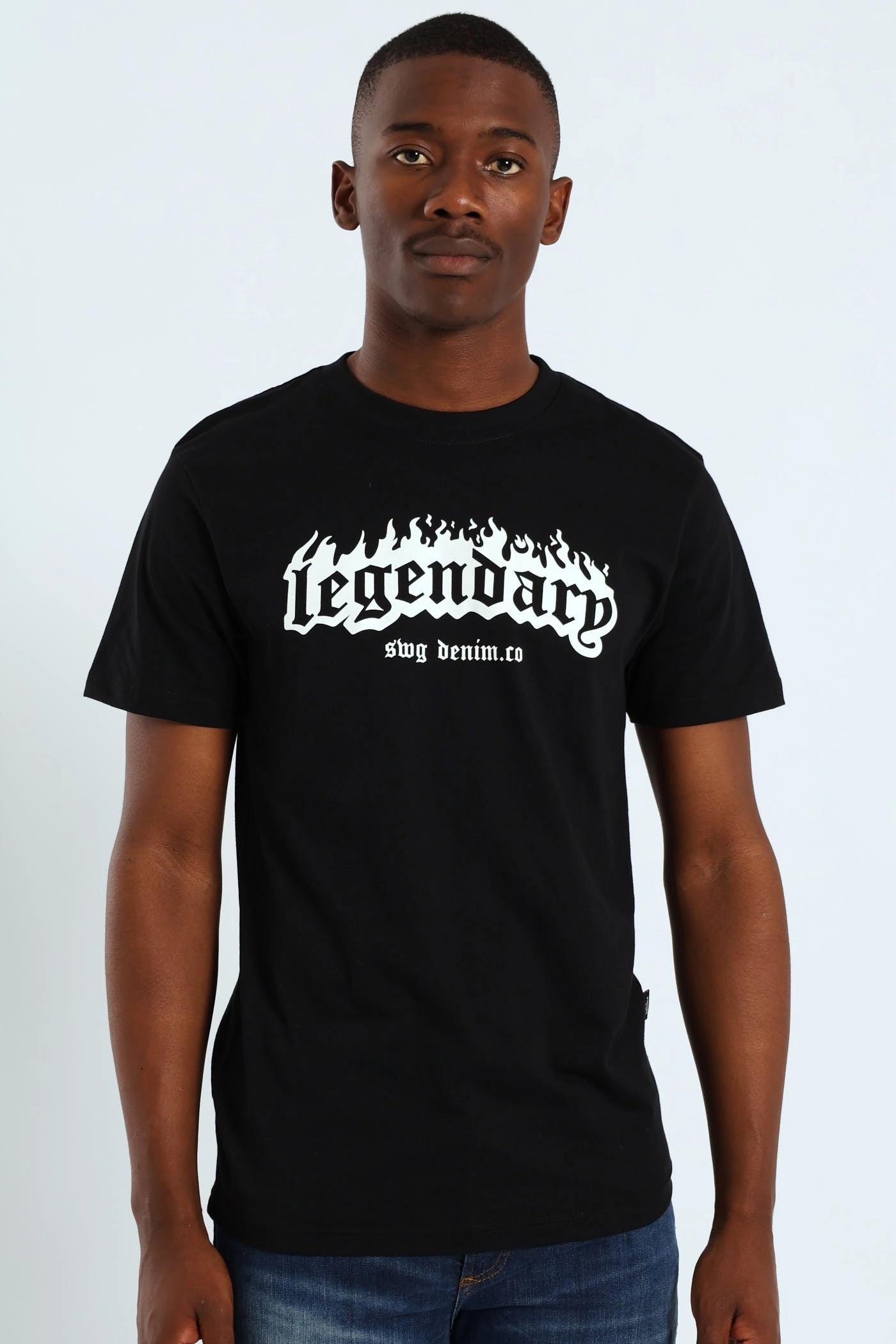 Basic Print Tee - Black