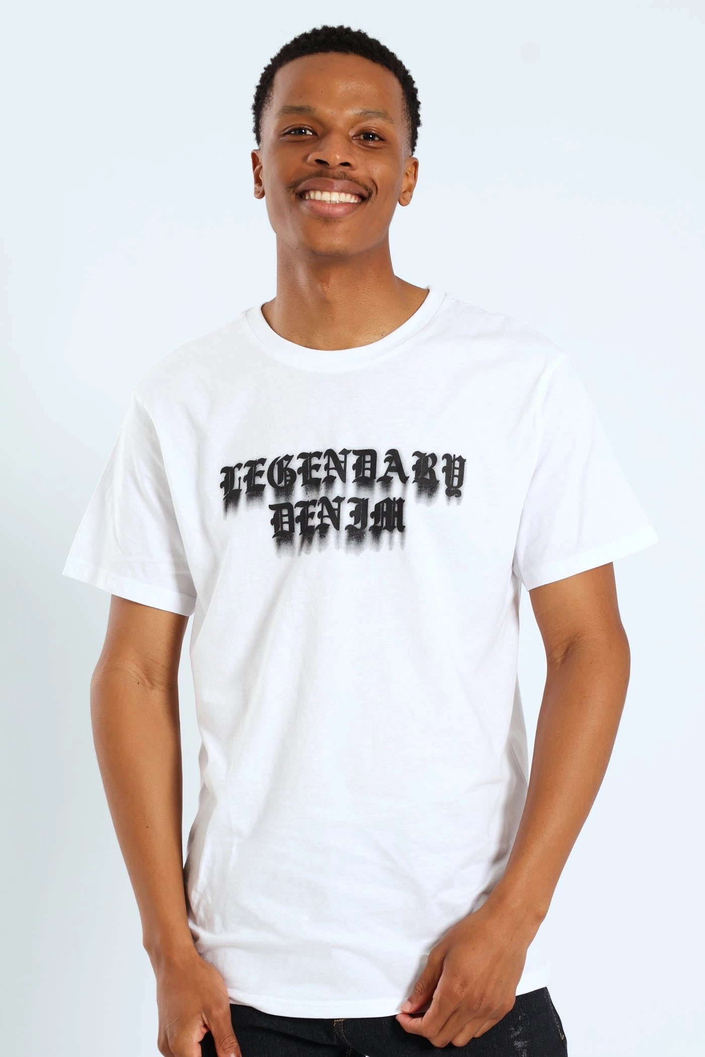 Basic Print Tee - White