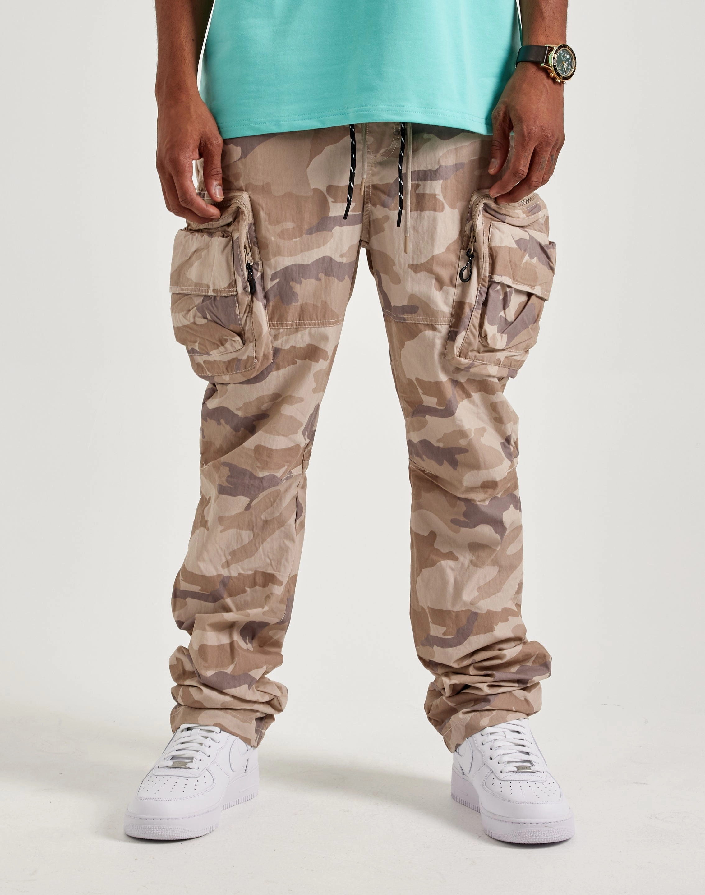 Beaded fashion items Smoke Rise Utility Stacked Cargo Pants Stylish products