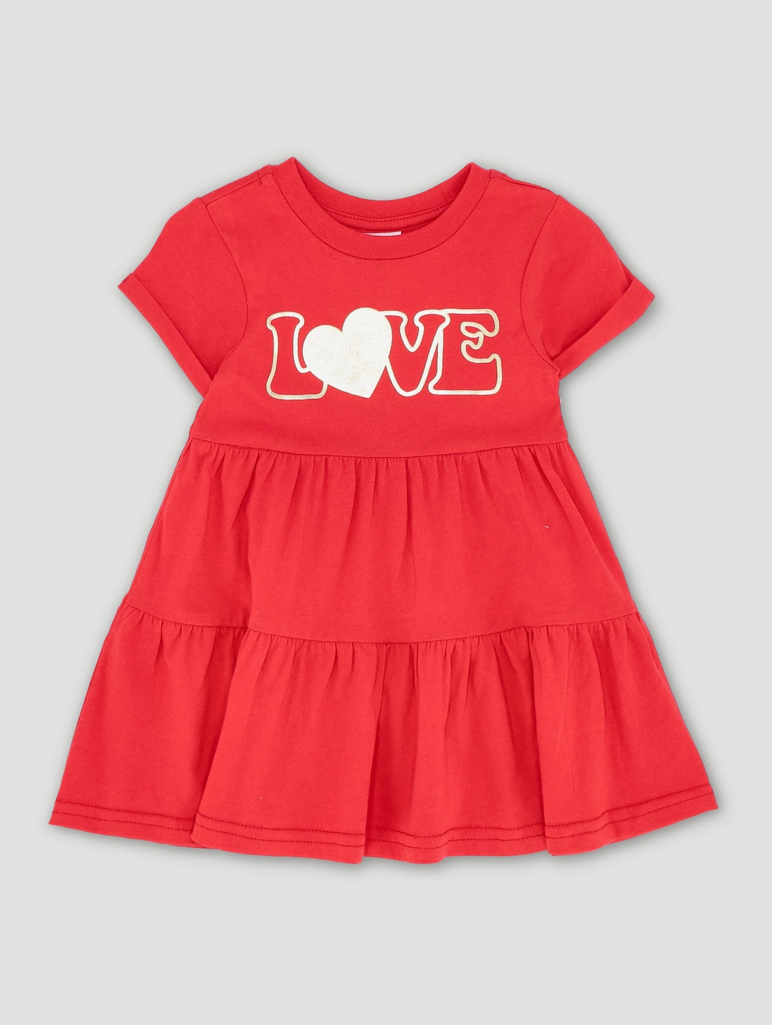 Best - selling fashion Baby Girls Statement Knit Dress - Red Activewear gear
