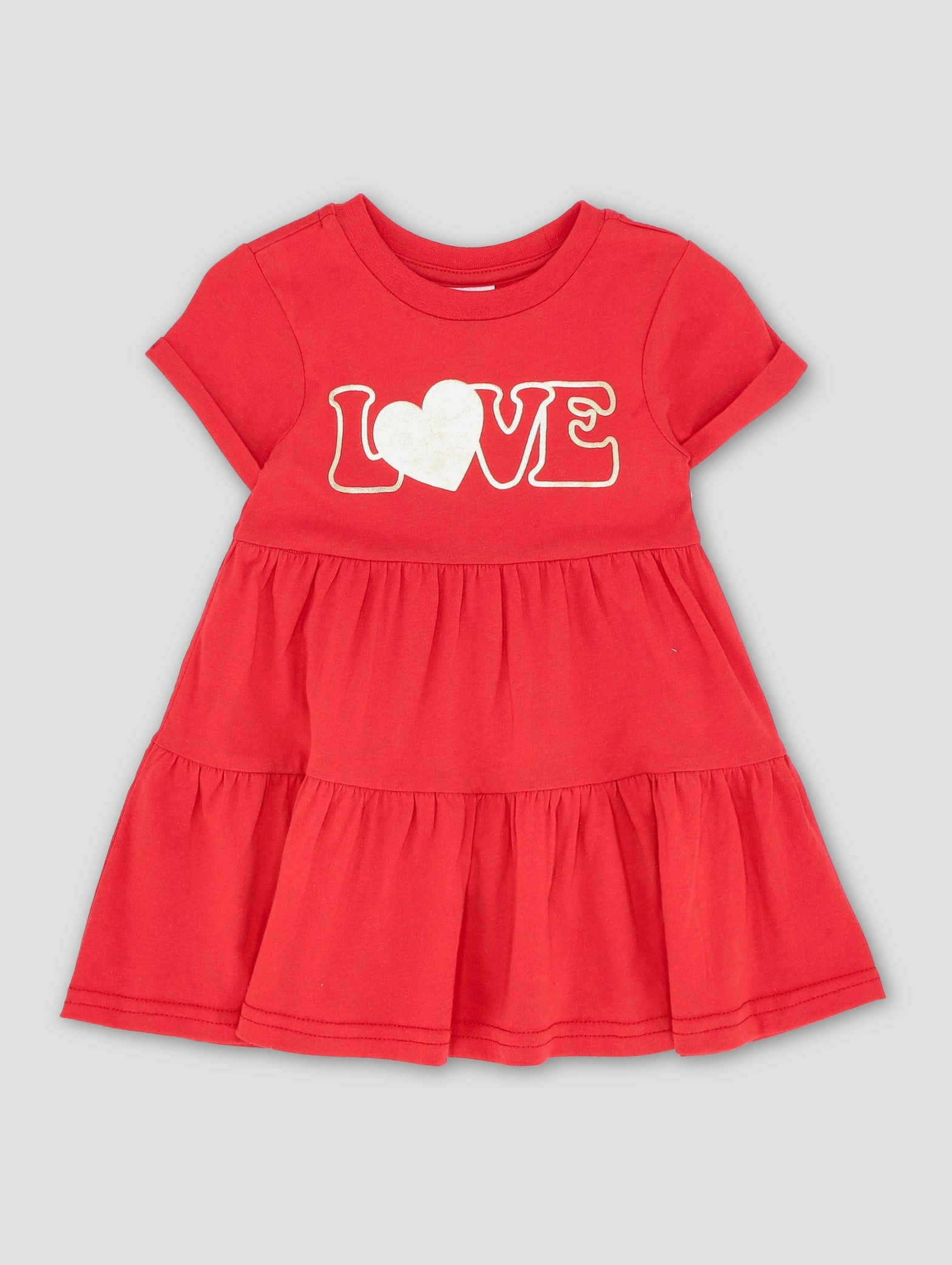 Baby Girls Statement Knit Dress - Red Fashion archives Military - inspired fashion