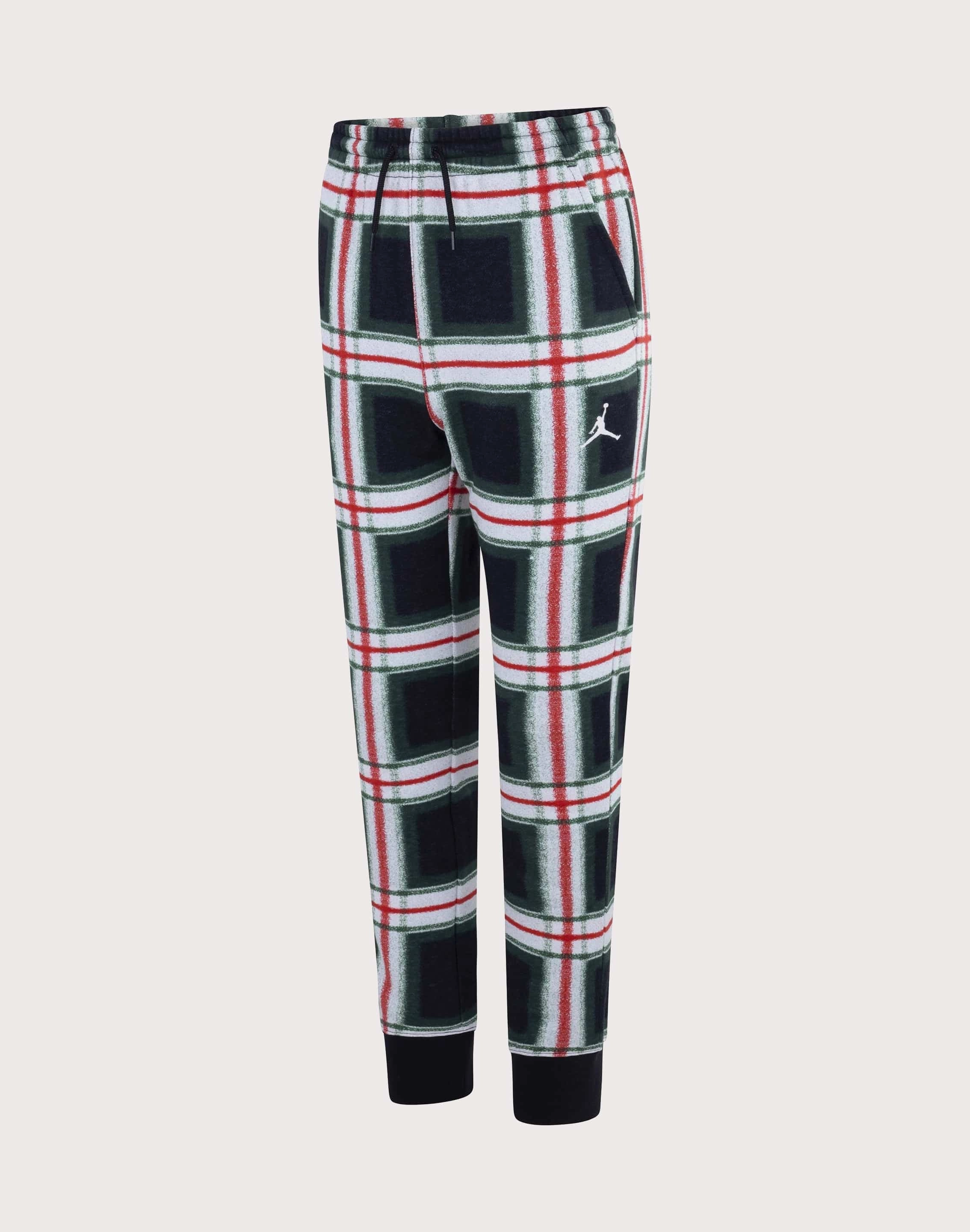 Jordan Big Boys'  Plaid Pants - Black Seasonal wear Fashion storage (wardrobes, hangers, etc.)