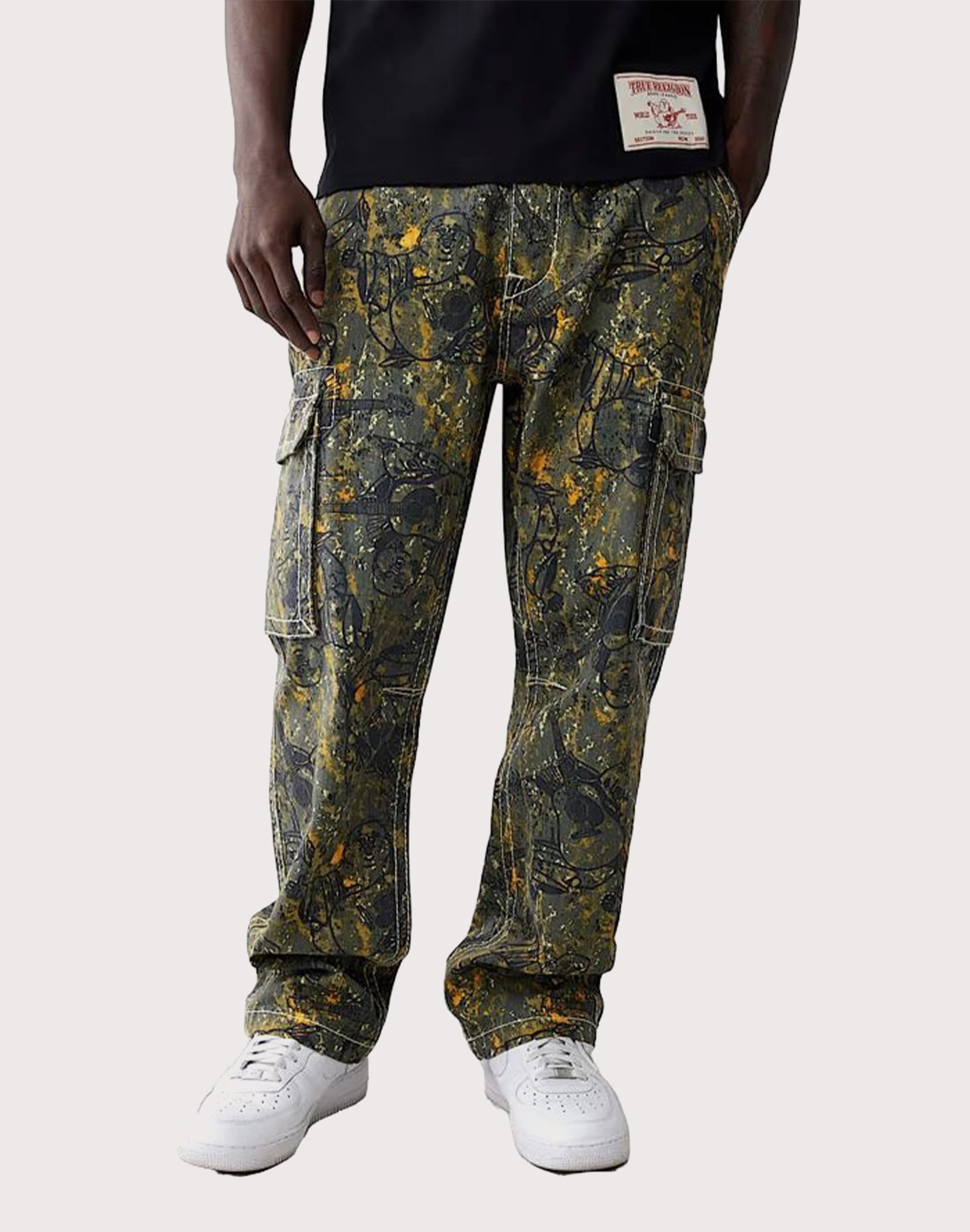 Best - selling fashion True Religion Buddha Camo Big T Cargo Pants Clothing and accessories