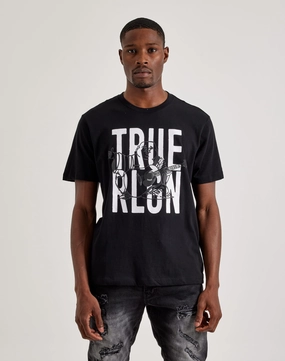 Best - selling fashion True Religion Buddha Tee Patterned fashion (floral, stripes, etc.)