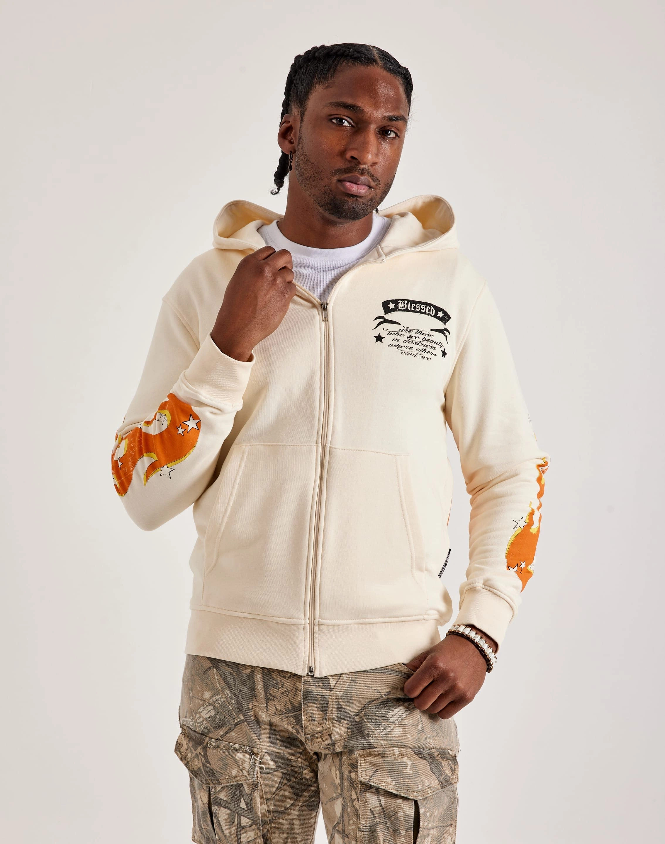 Blessed UK Hear No Evil Full-Zip Hoodie Quality apparel Fashion sizes