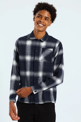 Boys Flannel Shirt - Navy Fashion trends by region Fashion catalog