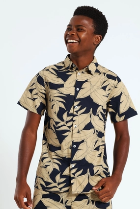 Boys Floral Shirt - Navy Fashion archives Popular fashion picks