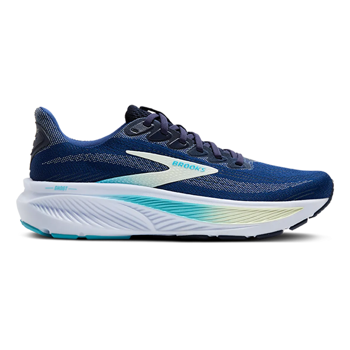Brooks Ghost 17 Navy - Green - Turquoise Coordinated Enthusiastic