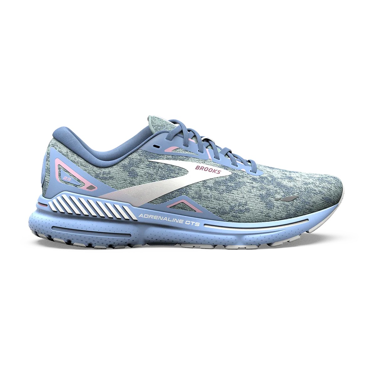 Brooks Adrenaline GTS 23 - Blue - Open Air - Pink Sharp Fearless