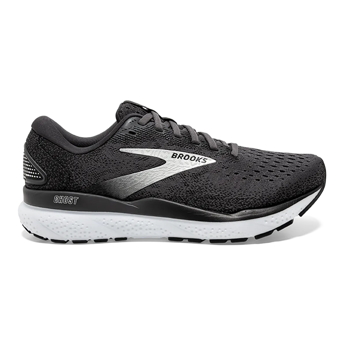 Brooks Ghost 16 - Black - Grey - White Determined Green