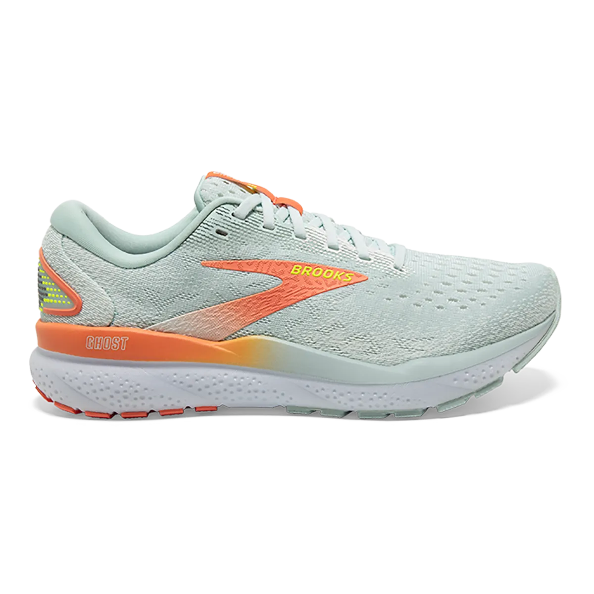 Iconic Brooks Ghost 16 - Skylight - Coconut - Sunset Nature-friendly