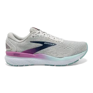 Brooks Ghost 16 - White - Grey - Estate Blue Ardent Amazing
