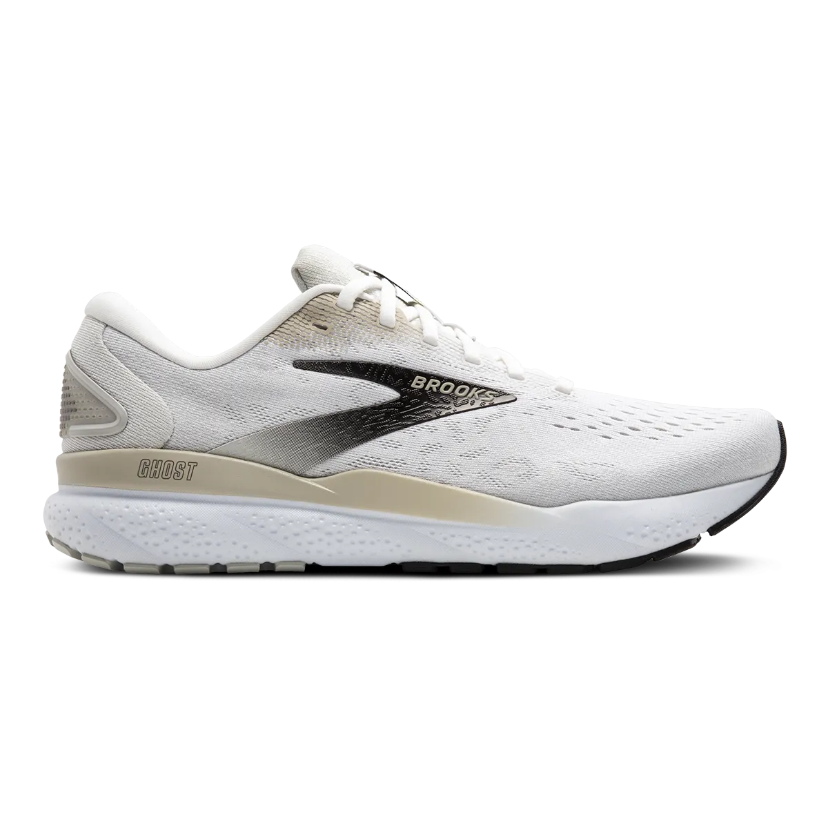 Crucial Brooks Ghost 16 - White - Pelican - Oyster Playful