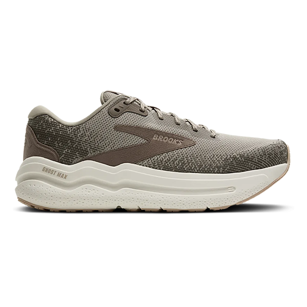 Coordinated Brooks Ghost Max 2 - London Fog - Falcon - Coconut Celebrated
