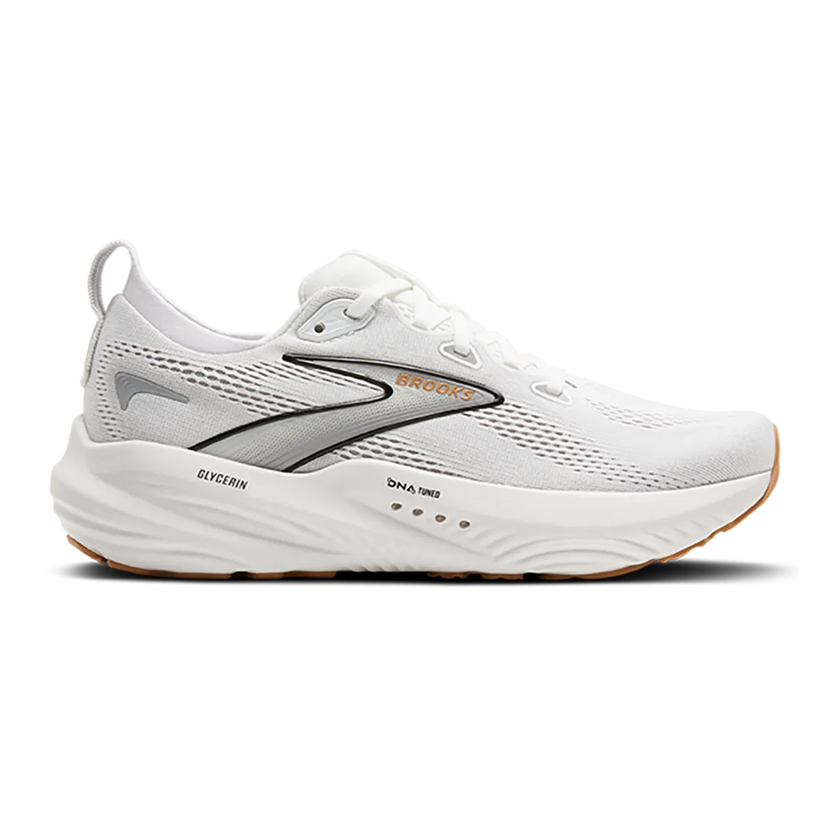 Coordinated Brooks Glycerin 22 White - Grey - Black Determined