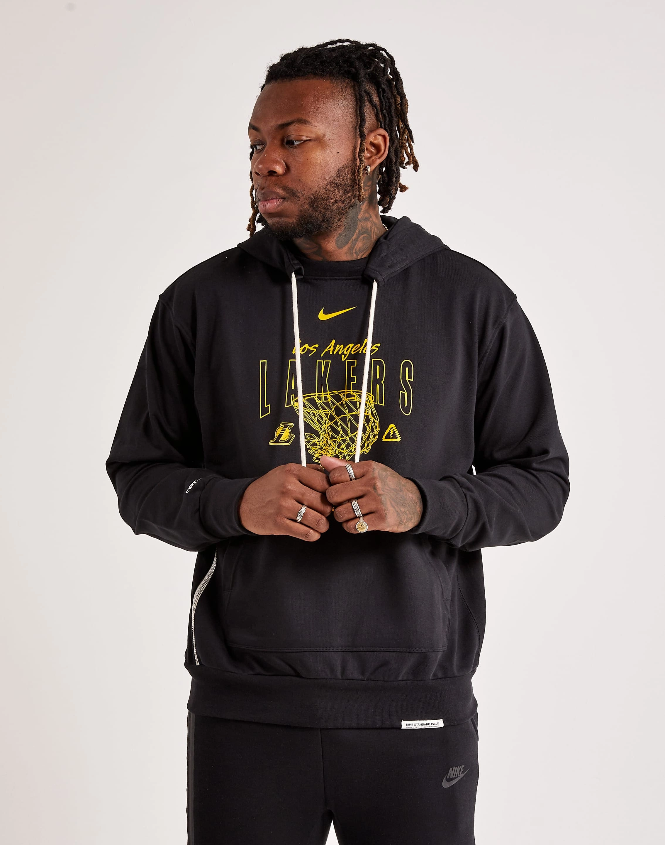 Formal wear selections Nike Los Angeles Lakers Dri-FIT Hoodie Spandex - incorporated fashion