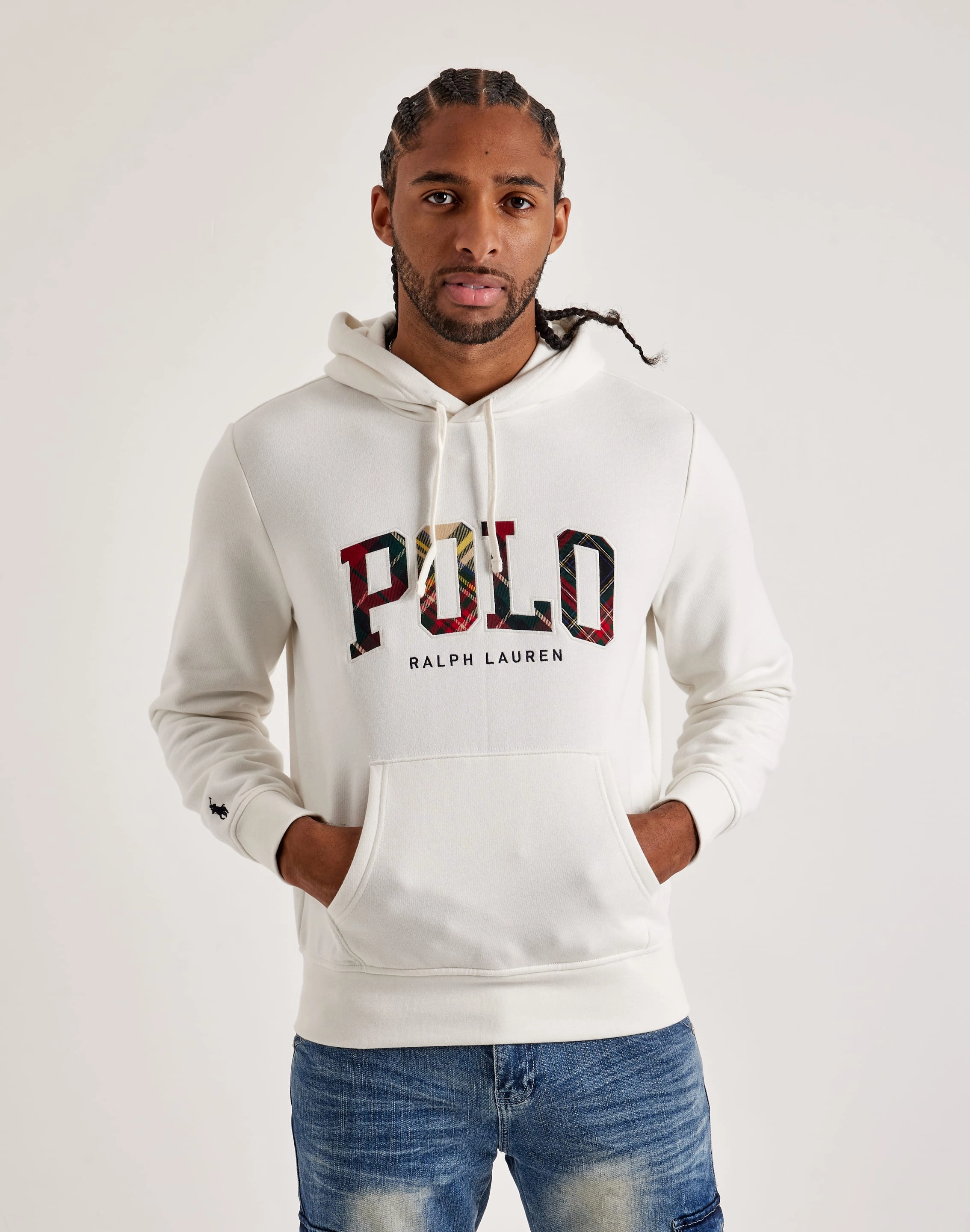 Polo Ralph Lauren Plaid Logo Hoodie Vintage - inspired fashion Budget - friendly fashion