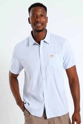 Casual Textured Shirt - Light Blue Evening wear Fashion museums