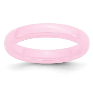 Chisel Jewelry Ceramic Pink 4mm Polished Band