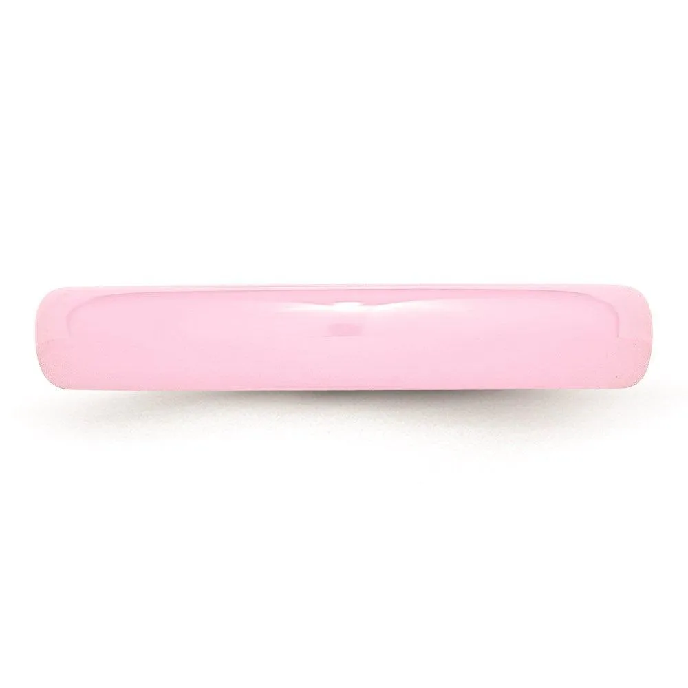 Chisel Jewelry Ceramic Pink 4mm Polished Band