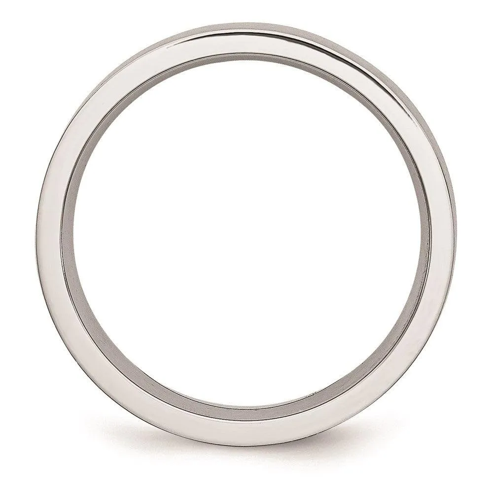Chisel Jewelry Cobalt Flat Satin 6mm Band