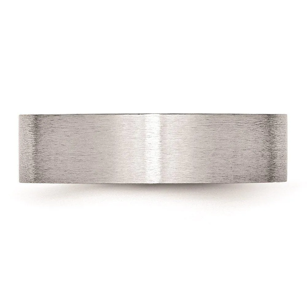 Chisel Jewelry Cobalt Flat Satin 6mm Band