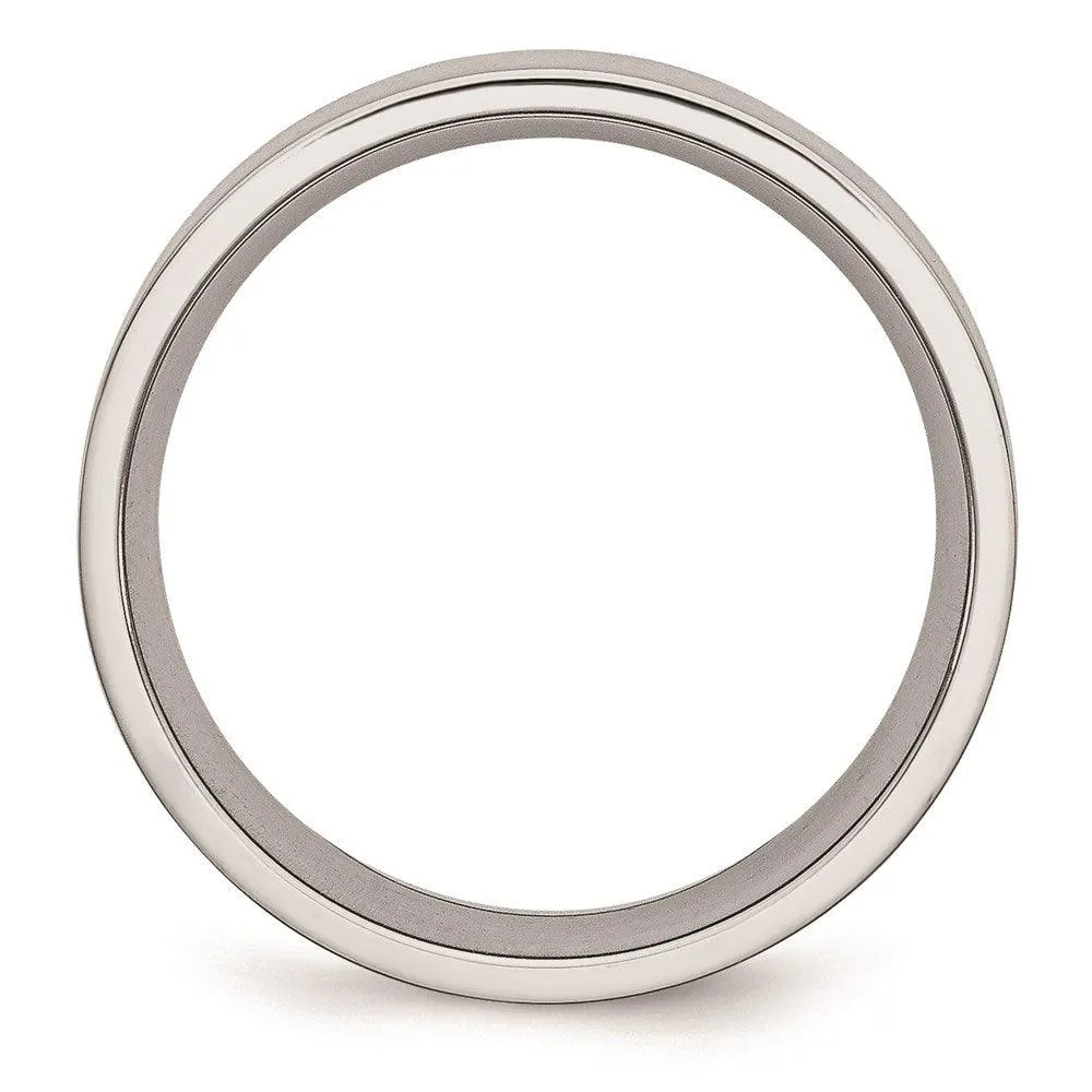 Chisel Jewelry Cobalt Flat Satin 7mm Band
