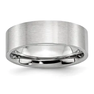 Chisel Jewelry Cobalt Flat Satin 7mm Band